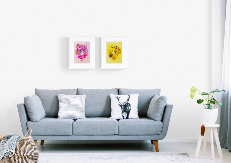 Original Art Deco Botanic Mixed Media by Ziesook You