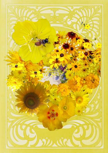 Print of Art Deco Botanic Mixed Media by Ziesook You