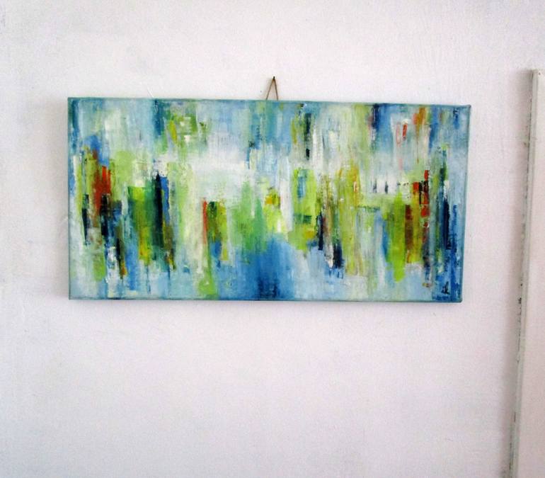 Original Abstract Expressionism Places Painting by Ingrid Knaus
