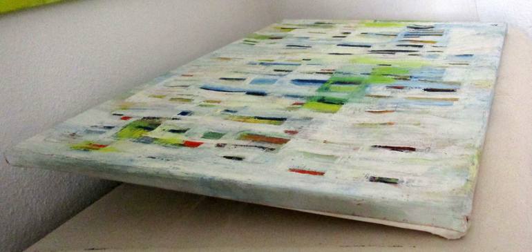 Original Documentary Abstract Painting by Ingrid Knaus