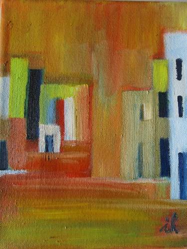 Original Expressionism Architecture Paintings by Ingrid Knaus