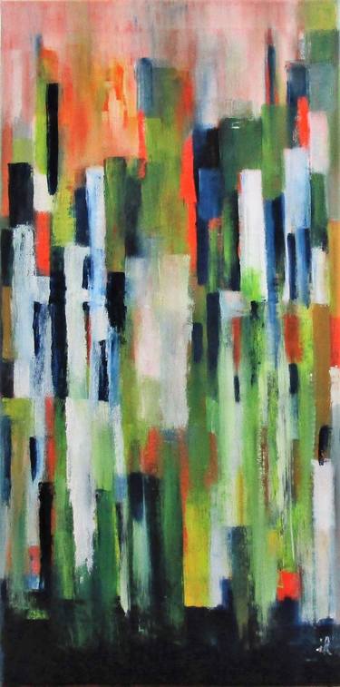 Original Abstract Expressionism Architecture Paintings by Ingrid Knaus