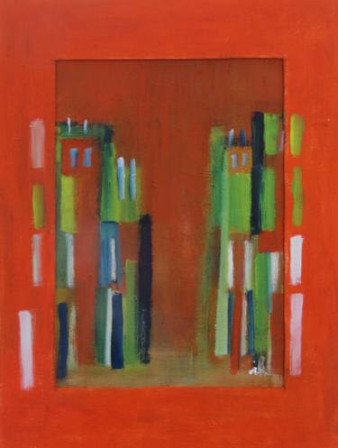 Original Abstract Expressionism Architecture Paintings by Ingrid Knaus