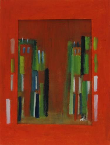 Original Abstract Expressionism Architecture Paintings by Ingrid Knaus