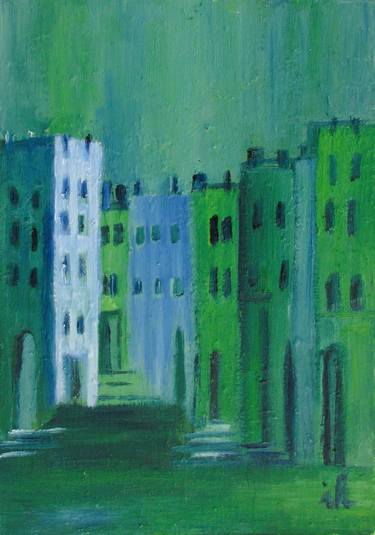 Original Expressionism Architecture Paintings by Ingrid Knaus