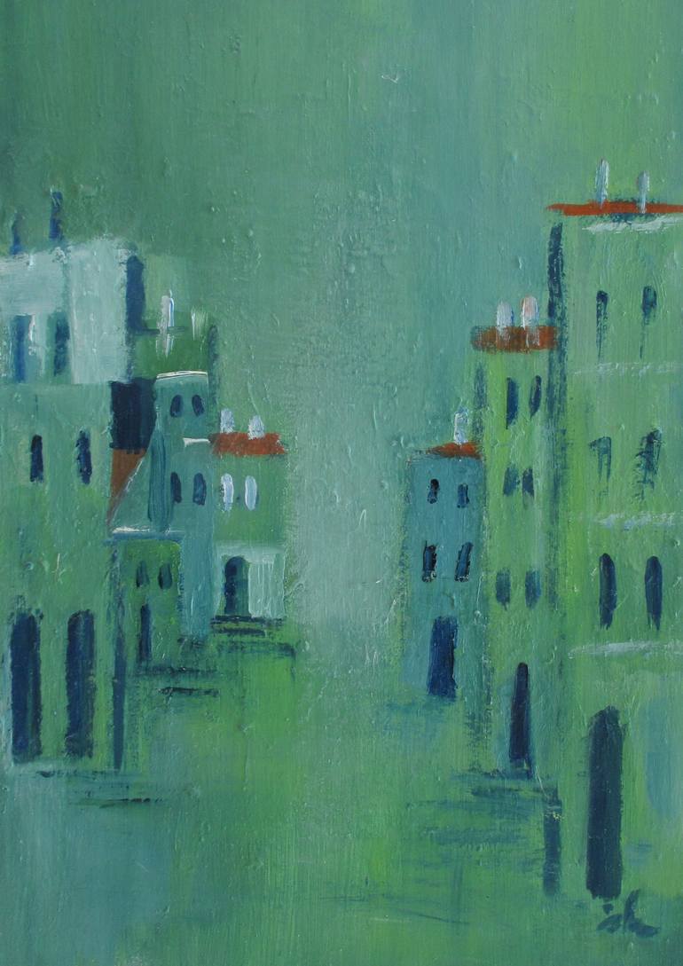 Original Contemporary Architecture Painting by Ingrid Knaus