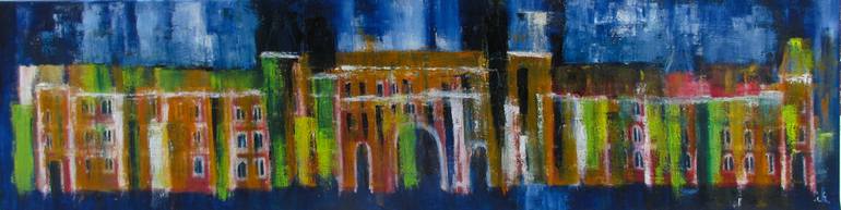 Original Contemporary Architecture Painting by Ingrid Knaus
