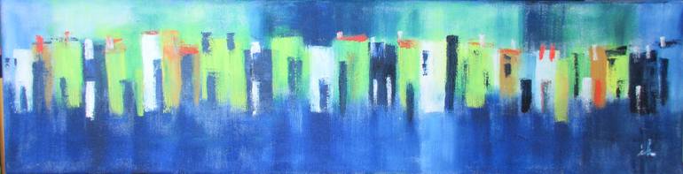 Original Contemporary Architecture Painting by Ingrid Knaus