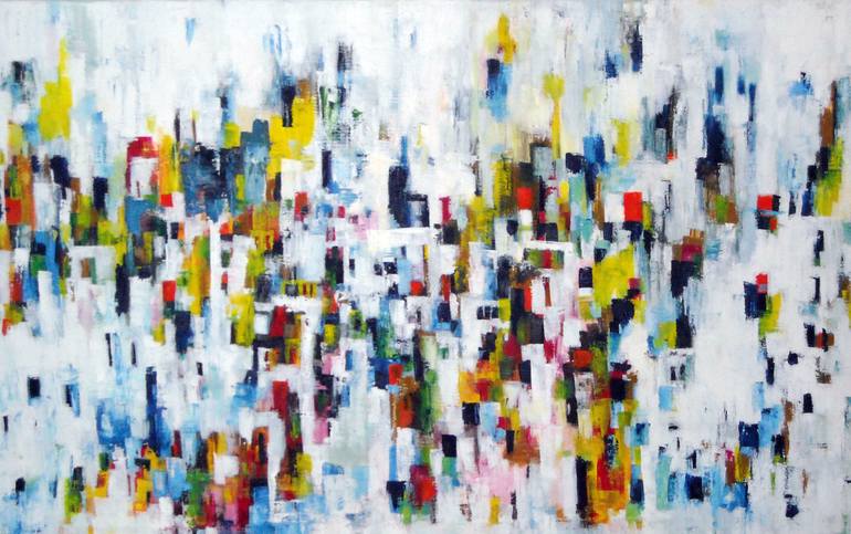 Original Abstract Expressionism Abstract Painting by Ingrid Knaus