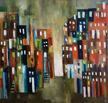 Print of Abstract Expressionism Architecture Paintings by Ingrid Knaus