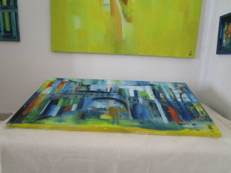 Original Architecture Painting by Ingrid Knaus