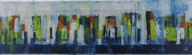 Original Abstract Expressionism Seascape Painting by Ingrid Knaus