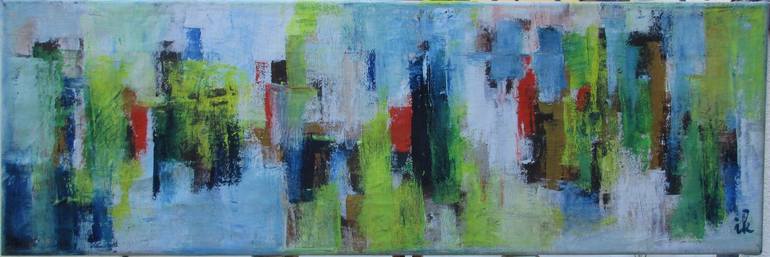 Original Abstract Expressionism Abstract Painting by Ingrid Knaus