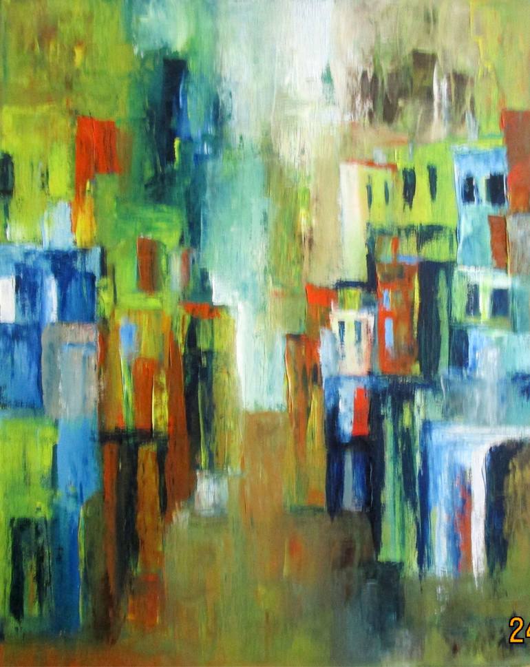 Original Expressionism Places Painting by Ingrid Knaus