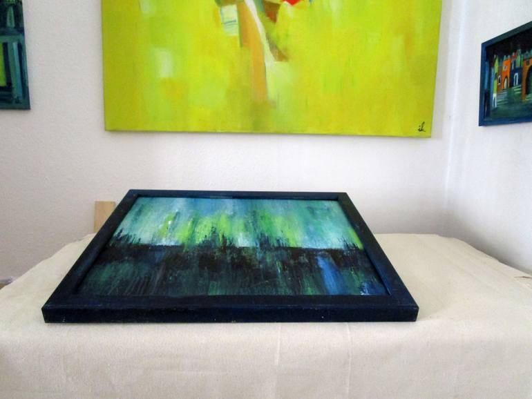 Original Abstract Expressionism Landscape Painting by Ingrid Knaus