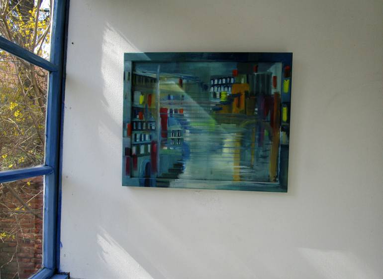 Original Documentary Architecture Painting by Ingrid Knaus