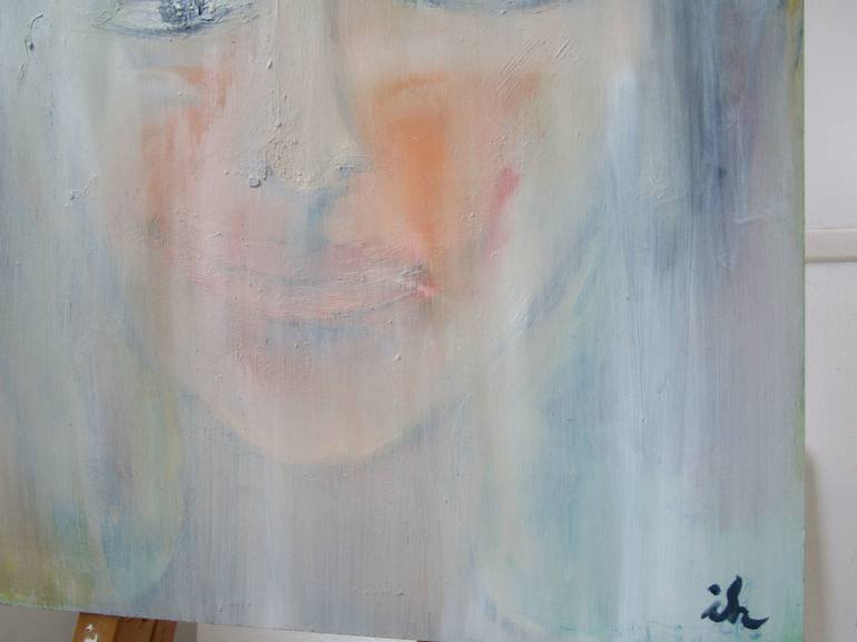 Original Abstract Expressionism Portrait Painting by Ingrid Knaus