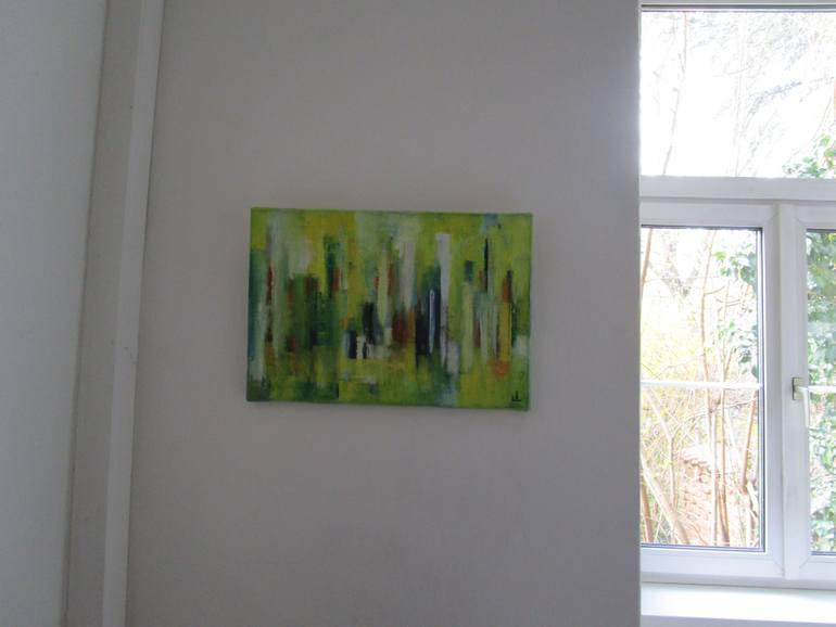 Original Abstract Expressionism Abstract Painting by Ingrid Knaus