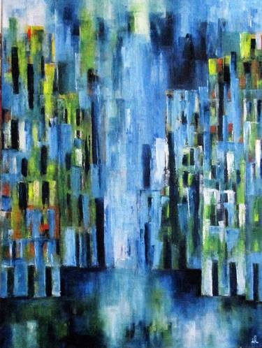 Original Abstract Expressionism Architecture Paintings by Ingrid Knaus