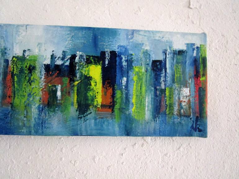 Original Abstract Expressionism Travel Painting by Ingrid Knaus