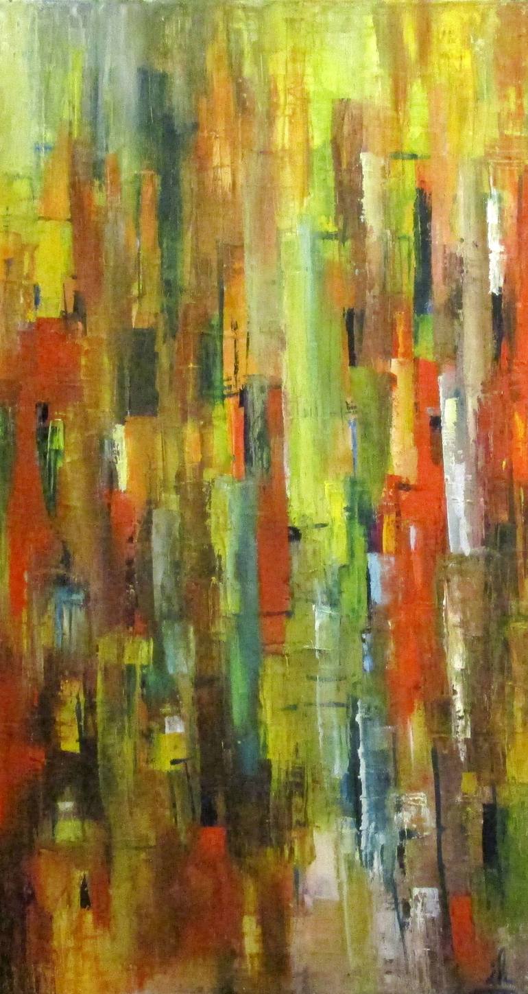 Original Abstract Expressionism Abstract Painting by Ingrid Knaus