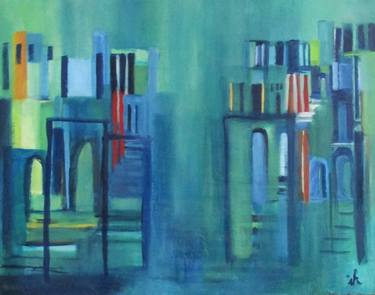 Print of Abstract Expressionism Architecture Paintings by Ingrid Knaus