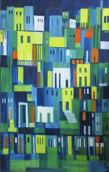 Print of Abstract Expressionism Architecture Paintings by Ingrid Knaus