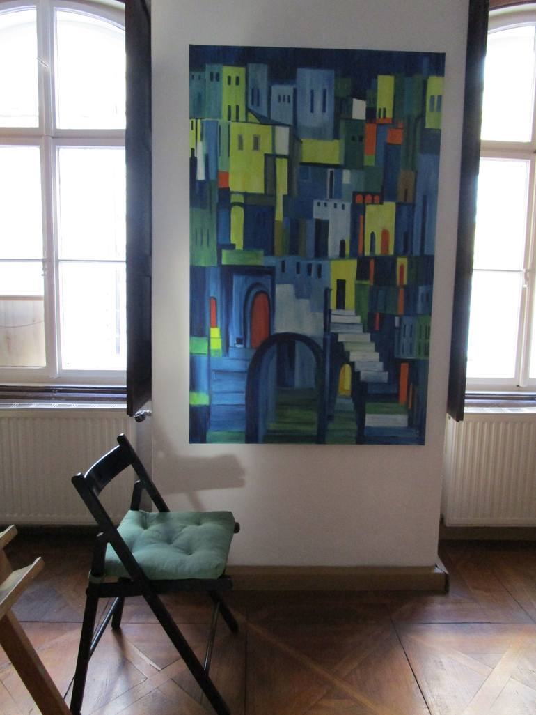 Original Architecture Painting by Ingrid Knaus