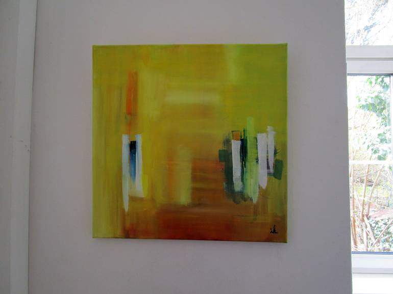 Original Abstract Expressionism Abstract Painting by Ingrid Knaus