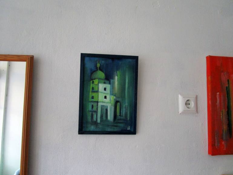 Original Documentary Architecture Painting by Ingrid Knaus
