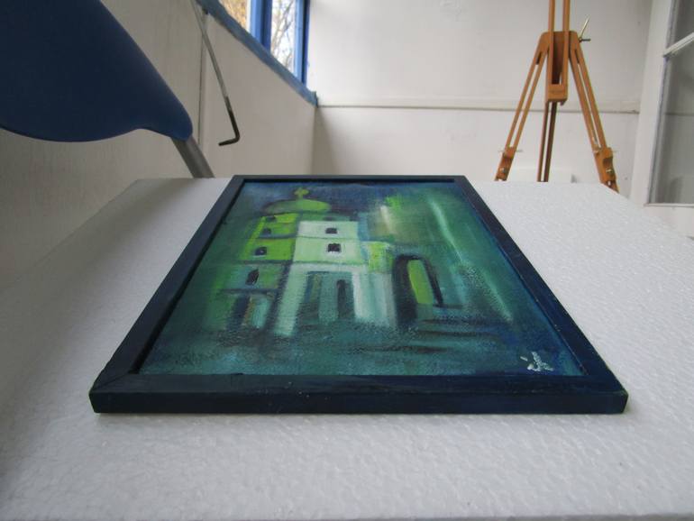 Original Documentary Architecture Painting by Ingrid Knaus