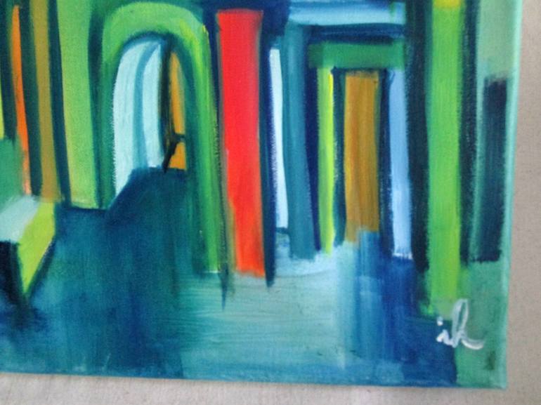 Original Expressionism Architecture Painting by Ingrid Knaus