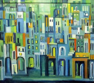 Original Architecture Paintings by Ingrid Knaus