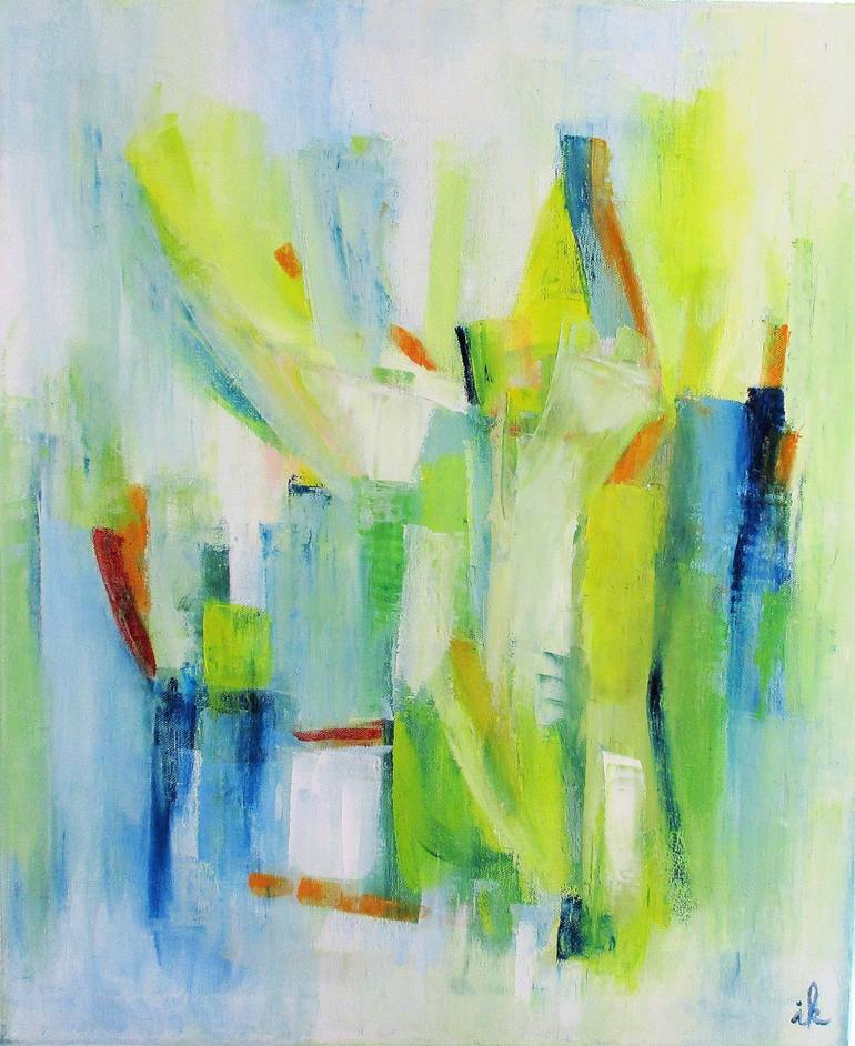 Original Abstract Expressionism Abstract Painting by Ingrid Knaus