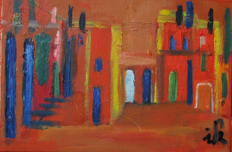 Original Architecture Painting by Ingrid Knaus