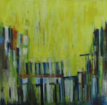 Original Abstract Expressionism Architecture Paintings by Ingrid Knaus