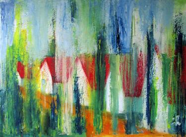 Original Expressionism Architecture Paintings by Ingrid Knaus