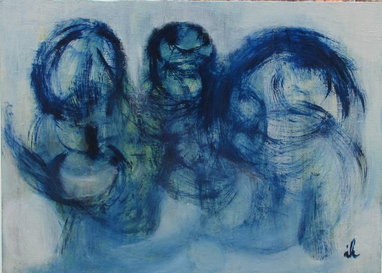Original Documentary Beach Painting by Ingrid Knaus