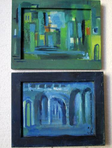 Original Architecture Paintings by Ingrid Knaus