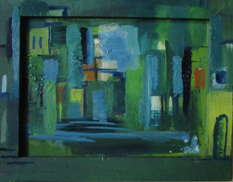 Original Expressionism Architecture Painting by Ingrid Knaus