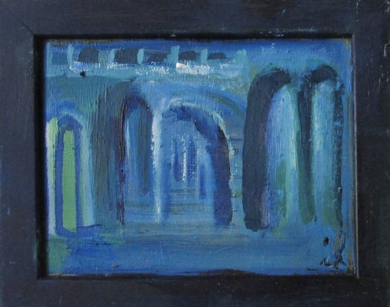 Original Expressionism Architecture Painting by Ingrid Knaus