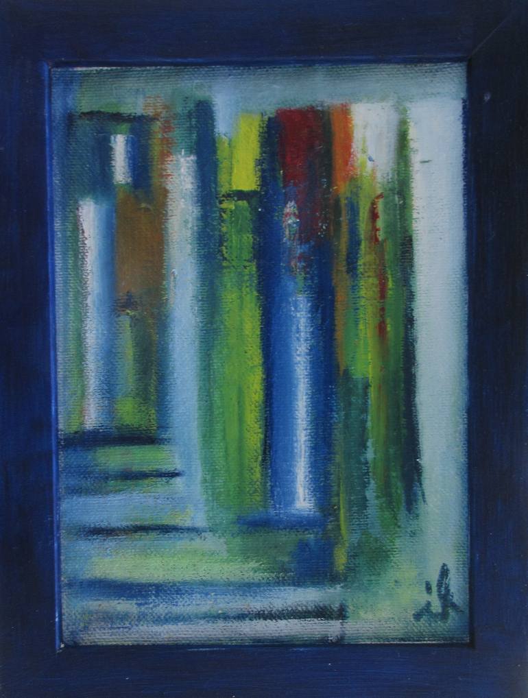 Original Expressionism Architecture Painting by Ingrid Knaus