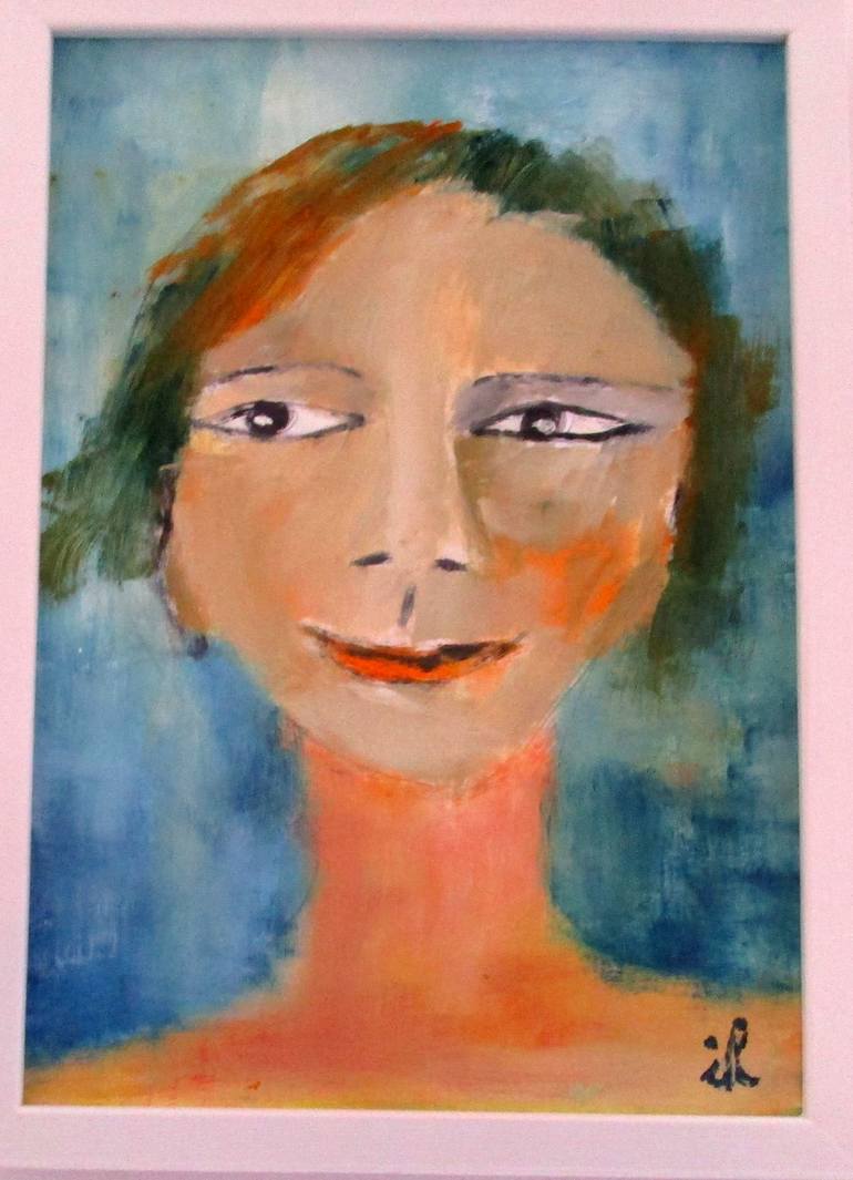 Original Expressionism Portrait Painting by Ingrid Knaus