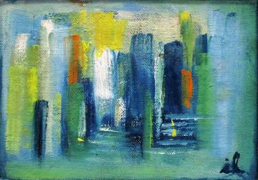 Original Abstract Expressionism Architecture Paintings by Ingrid Knaus