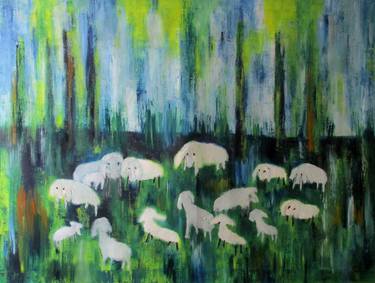 Flock of sheep, 3 thumb