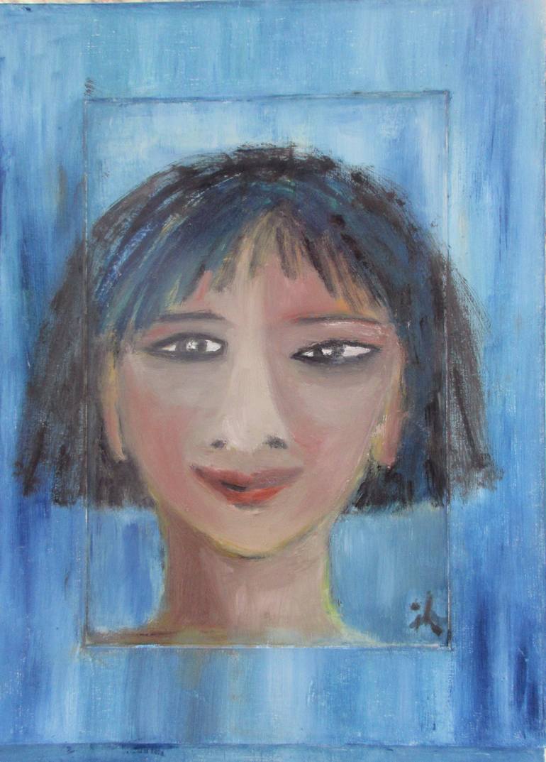 Original Expressionism People Painting by Ingrid Knaus