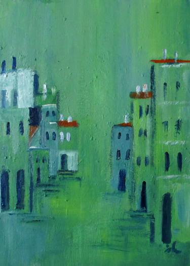 Original Expressionism Architecture Paintings by Ingrid Knaus