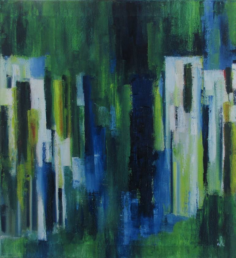 Original Abstract Expressionism Abstract Painting by Ingrid Knaus