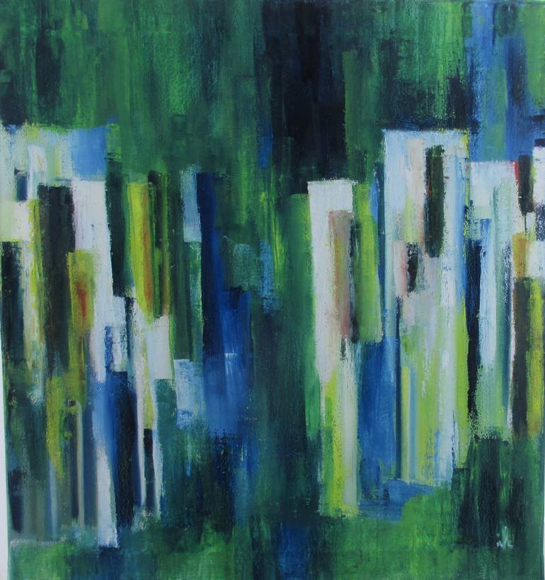 Original Abstract Expressionism Abstract Painting by Ingrid Knaus