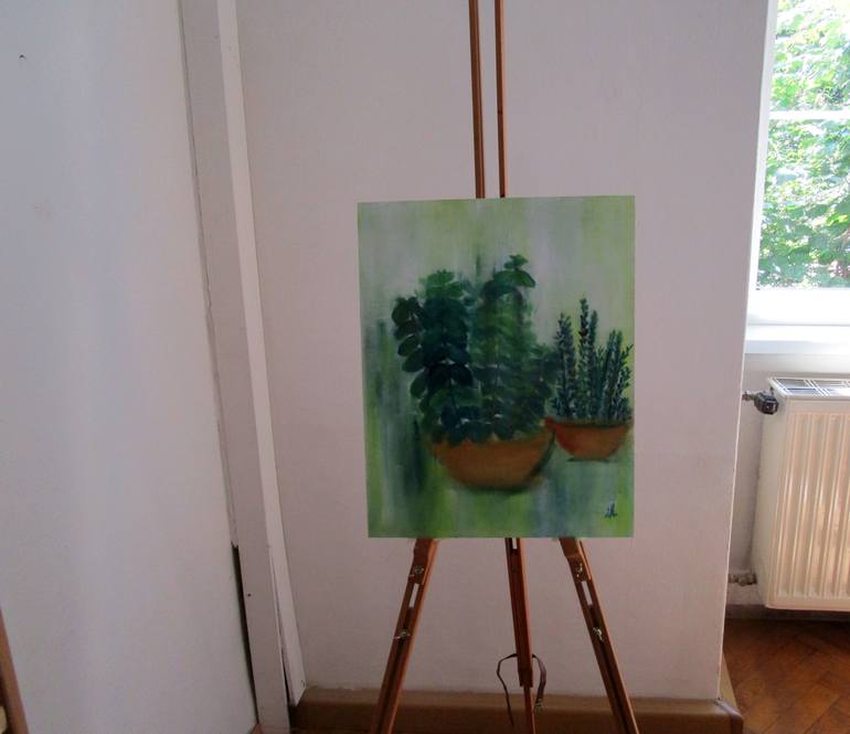 Original Expressionism Botanic Painting by Ingrid Knaus